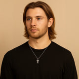 The Lumen Cross – CZ Pendant Necklace