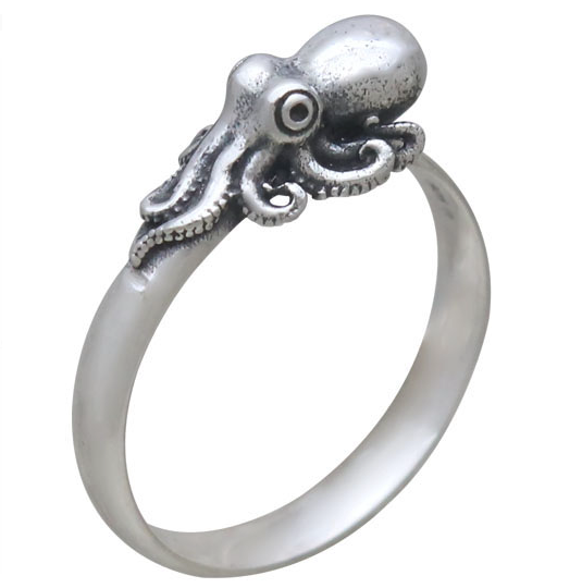 Realistic Octopus Ring