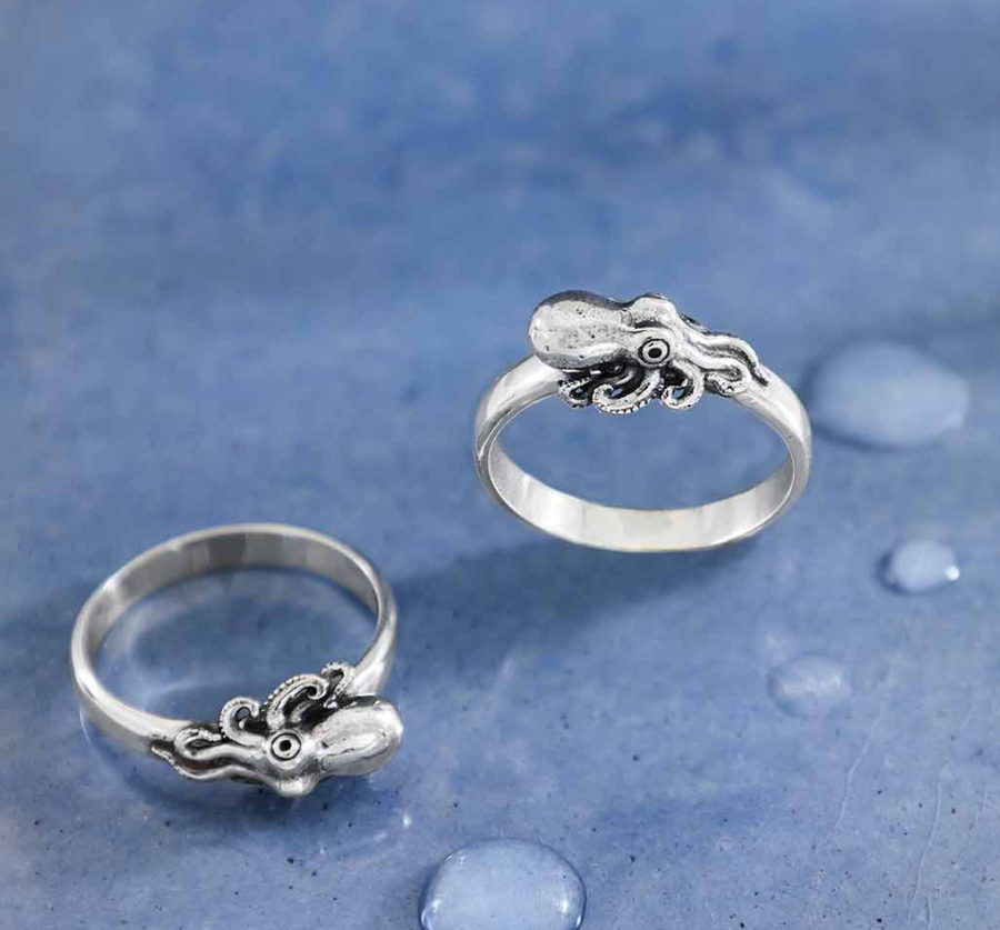 Realistic Octopus Ring