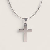 The Argent Creed – Flat Cross Necklace