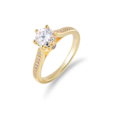 Brilliant CZ Solitaire Ring