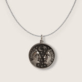 Gemini Double-Sided Coin Zodiac Necklace