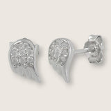 CZ Top Angel Wing Earrings