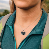 The Trailblazer –Woman Hiking Necklace