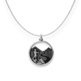 The Trailblazer –Woman Hiking Necklace