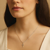 Pure Devotion – Sterling Silver Cross Necklace