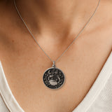 Cancer Double-Sided Coin Zodiac Necklace