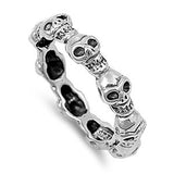 Eternity Skull Ring 4mm