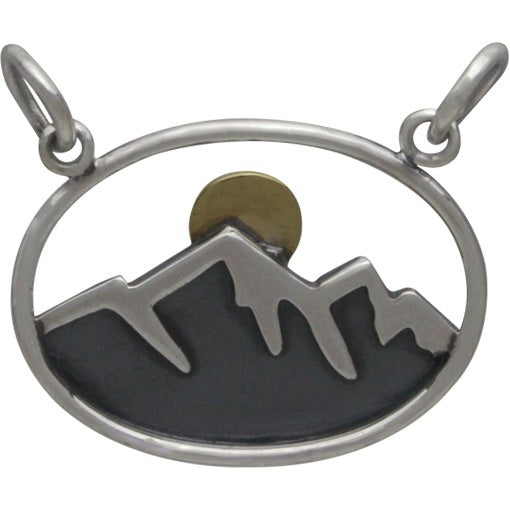 Handmade Oval Mountain Necklace