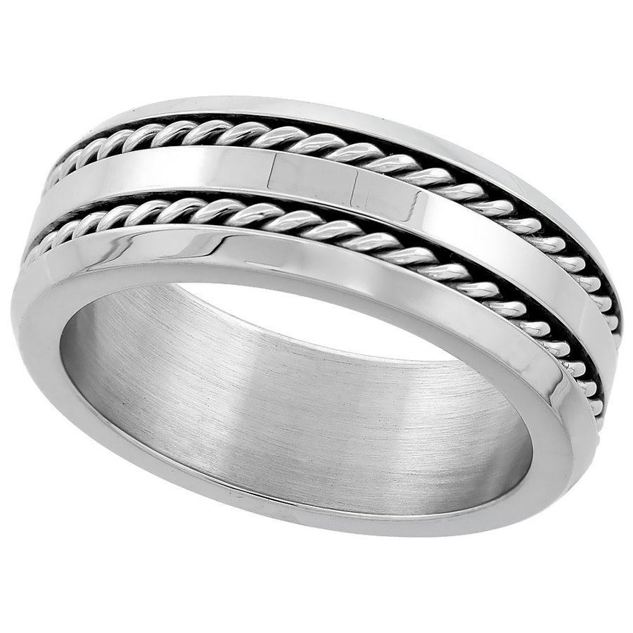 Double Rope Stainless Steel Premium Ring