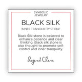 Black Silk Stone Bracelet
