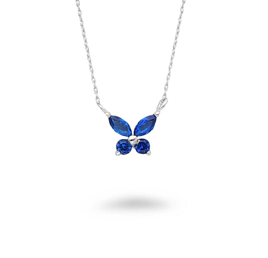 CZ Butterfly Wings Necklace