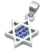 Color CZ Star of David Necklace