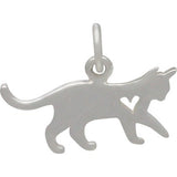 Cat with Heart Necklace