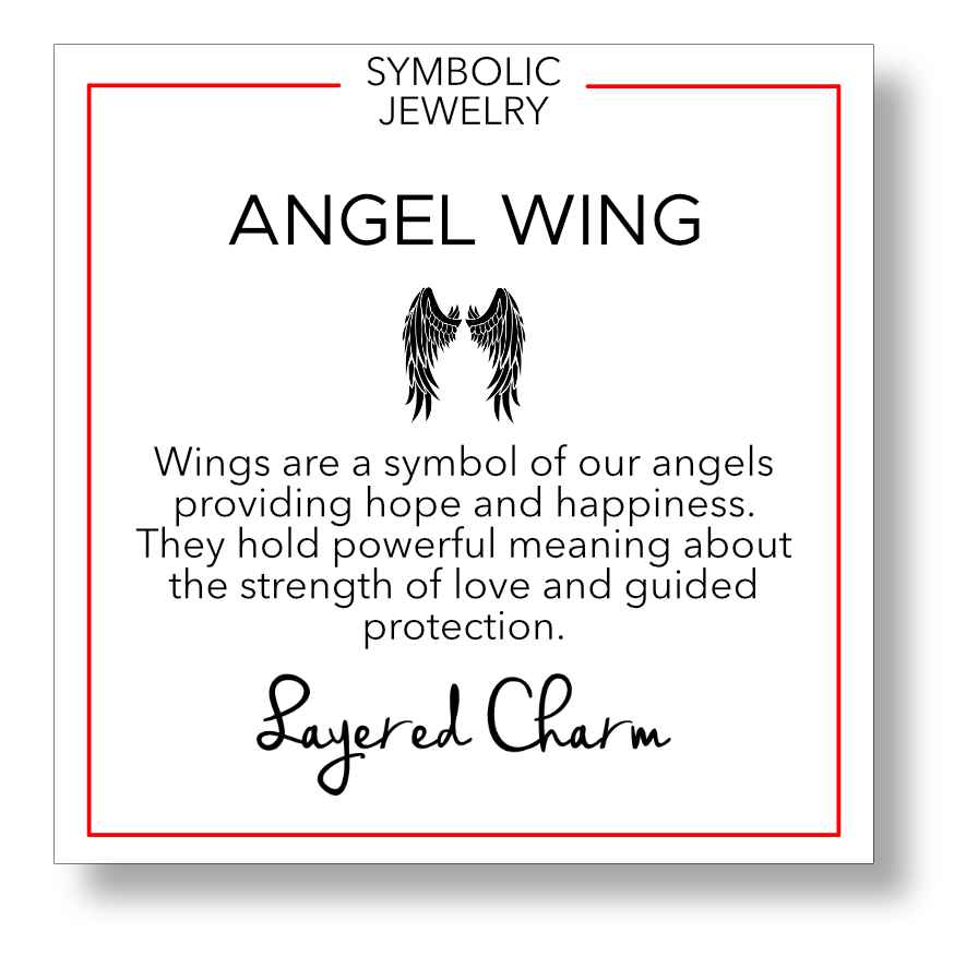 Crossed Angel Wings Necklace