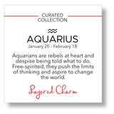 Aquarius Double-Sided Coin Zodiac Necklace
