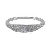 CZ Oval Topper Ring