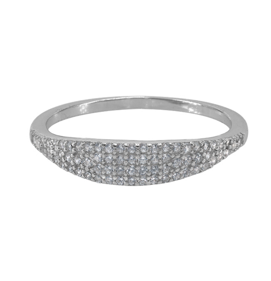 CZ Oval Topper Ring