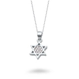Color CZ Star of David Necklace