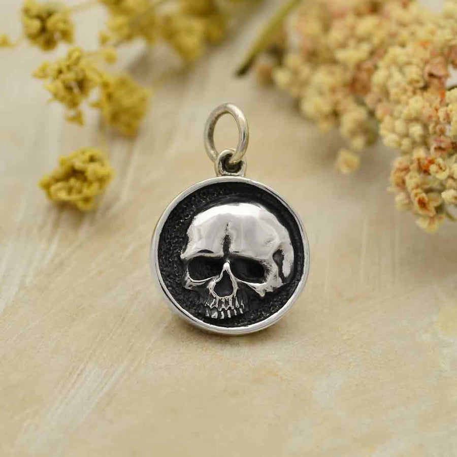 Circle Skull Necklace