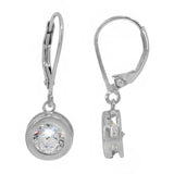 CZ Drop with Lever Back Earrings