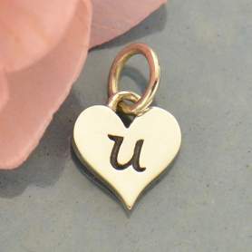 Heart Letter Initial Necklace