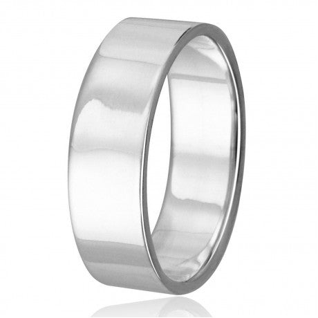 Sterling Silver Plain Wedding Rings