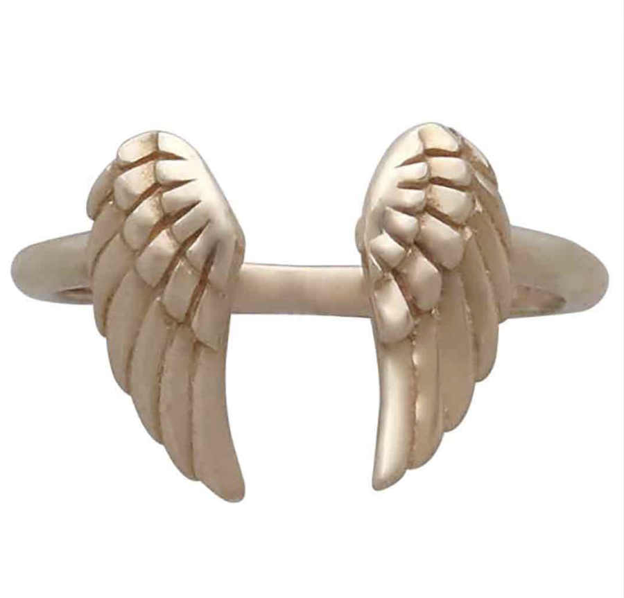 Bronze Adjustable Angel Ring