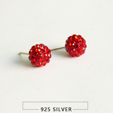 Glitz Ball Stud Earrings