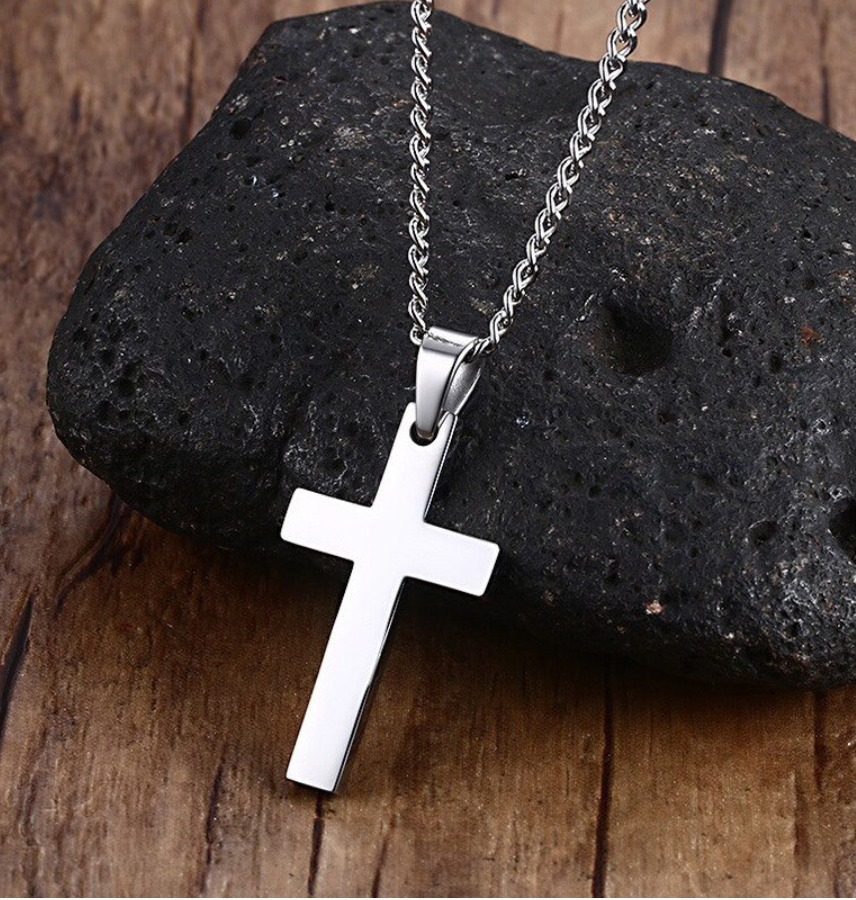 Men's Smooth Cross Necklace