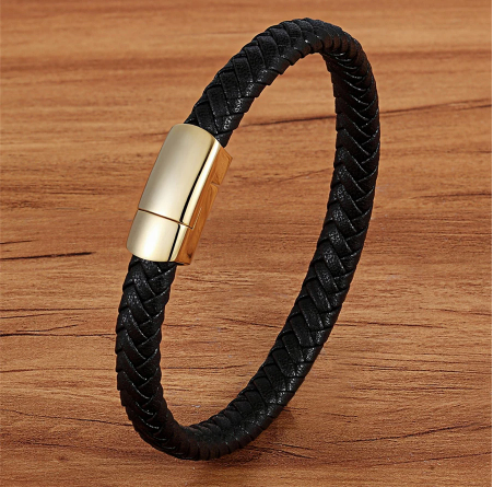 Premium Thin Leather Braid Bracelet