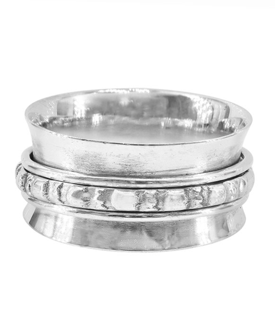 Silver Smooth Meditation Ring