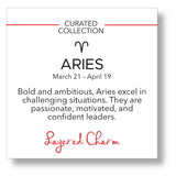 Aries Double-Sided Coin Zodiac Necklace