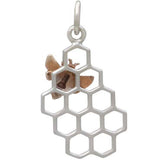Honeycomb and Bee Necklace