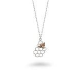 Honeycomb and Bee Necklace