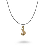Tiny Sitting Cat Necklace