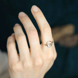 Bronze Snow Capped Mountain Ring