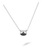Handmade Oval Mountain Necklace