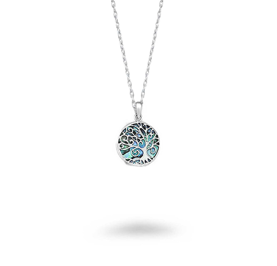 Circle Shell Tree of Life Necklace