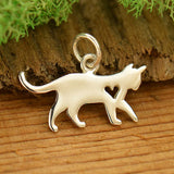 Cat with Heart Necklace