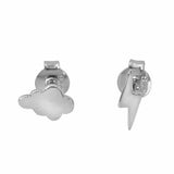 Cloud and Lightning Earrings
