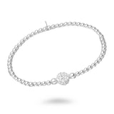 Glitz Ball Silver Stretch Bracelet