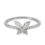 CZ Butterfly Ring