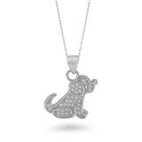 CZ Doggie Necklace