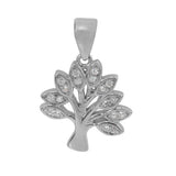 CZ Leaves Tree of Life Necklace