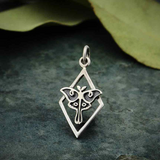 Diamond Shape Luna Moth Necklace