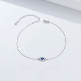 CZ Blue Evil Eye Chain