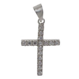Medium CZ Cross Necklace