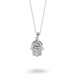 Filigree Hamsa 20mm Necklace