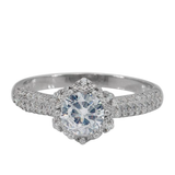 Flowered CZ Ring